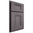 Shiloh Cabinetry Partial Overlay Lancaster Hickory Plain Cut Cadet Door