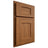 Shiloh Cabinetry Partial Overlay Lancaster Hickory Plain Cut Chestnut Door