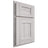 Shiloh Cabinetry Partial Overlay Lancaster Hickory Plain Cut Cotton Door