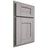 Shiloh Cabinetry Partial Overlay Lancaster Hickory Plain Cut Stratus Door
