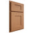 Shiloh Cabinetry Partial Overlay Lancaster Maple Plain Cut Cashmere Door