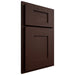 Shiloh Cabinetry Partial Overlay Lancaster Maple Plain Cut Cocoa Door