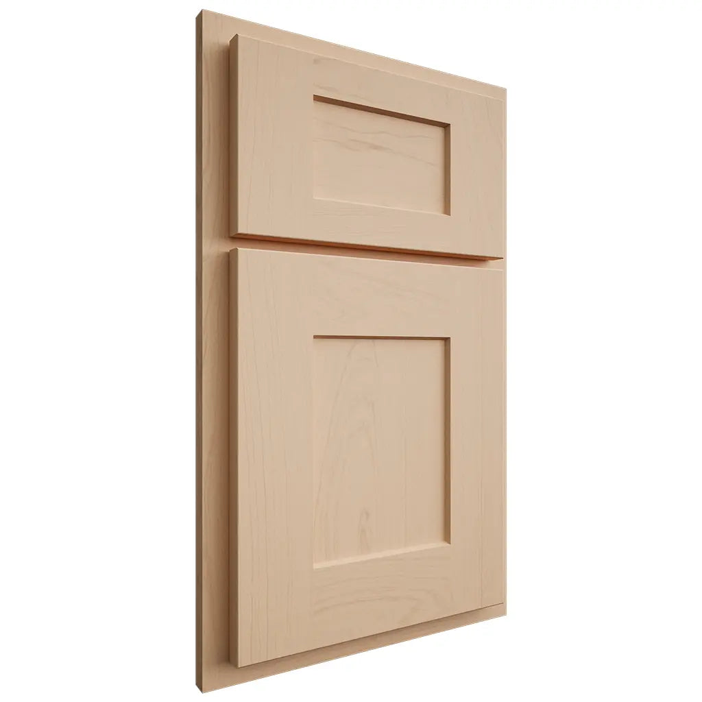 Shiloh Cabinetry Partial Overlay Lancaster Maple Plain Cut Natural Door