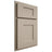 Shiloh Cabinetry Partial Overlay Lancaster Maple Plain Cut Pebble Door
