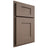 Shiloh Cabinetry Partial Overlay Lancaster Maple Plain Cut Rockbridge Door