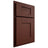 Shiloh Cabinetry Partial Overlay Lancaster Maple Plain Cut Sable Door