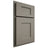 Shiloh Cabinetry Partial Overlay Lancaster Maple Plain Cut Thyme Door