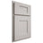 Shiloh Cabinetry Partial Overlay Lancaster Paintable Amazing Gray Door
