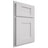 Shiloh Cabinetry Partial Overlay Lancaster Paintable Arctic Door