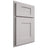 Shiloh Cabinetry Partial Overlay Lancaster Paintable Light French Gray Door