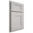 Shiloh Cabinetry Partial Overlay Lancaster Paintable Mindful Gray Door