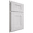 Shiloh Cabinetry Partial Overlay Lancaster Paintable Polar Door