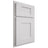 Shiloh Cabinetry Partial Overlay Lancaster Paintable Pure White Door