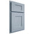 Shiloh Cabinetry Partial Overlay Lancaster Poplar Plain Cut Sky Door