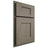 Shiloh Cabinetry Partial Overlay Lancaster Poplar Plain Cut Sterling Door