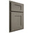 Shiloh Cabinetry Partial Overlay Lancaster Poplar Plain Cut Thyme Door