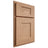 Shiloh Cabinetry Partial Overlay Lancaster Red Oak Plain Cut Natural Door