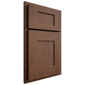 Shiloh Cabinetry Partial Overlay Lancaster Walnut Plain Cut Natural Door