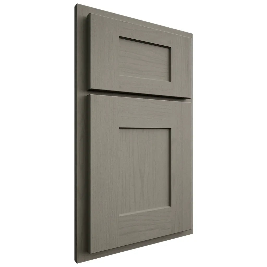 Shiloh Cabinetry Partial Overlay Lancaster Walnut Plain Cut Thyme Door