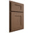 Shiloh Cabinetry Partial Overlay Lancaster White Oak Plain Cut Autumn Door