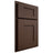 Shiloh Cabinetry Partial Overlay Lancaster White Oak Plain Cut Braun Door