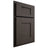 Shiloh Cabinetry Partial Overlay Lancaster White Oak Plain Cut Creekside Door