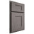 Shiloh Cabinetry Partial Overlay Lancaster White Oak Plain Cut Flagstone Door