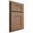 Shiloh Cabinetry Partial Overlay Lancaster White Oak Plain Cut Medium Door
