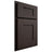 Shiloh Cabinetry Partial Overlay Lancaster White Oak Plain Cut Morel Door