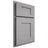 Shiloh Cabinetry Partial Overlay Lancaster White Oak Plain Cut Stratus Door