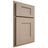 Shiloh Cabinetry Partial Overlay Lancaster White Oak Plain Cut Straw Door