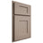 Shiloh Cabinetry Partial Overlay Lancaster White Oak Plain Cut Whitewash Door