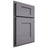 Shiloh Cabinetry Partial Overlay Lancaster White Oak Quarter Sawn Cadet Door