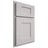 Shiloh Cabinetry Partial Overlay Lancaster White Oak Quarter Sawn Cotton Door