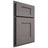 Shiloh Cabinetry Partial Overlay Lancaster White Oak Quarter Sawn Flagstone Door
