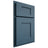Shiloh Cabinetry Partial Overlay Lancaster White Oak Quarter Sawn Hudson Door