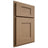 Shiloh Cabinetry Partial Overlay Lancaster White Oak Quarter Sawn Natural Door
