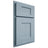 Shiloh Cabinetry Partial Overlay Lancaster White Oak Quarter Sawn Sky Door
