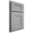 Shiloh Cabinetry Partial Overlay Lancaster White Oak Quarter Sawn Stratus Door