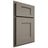Shiloh Cabinetry Partial Overlay Lancaster White Oak Quarter Sawn Thyme Door
