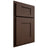 Shiloh Cabinetry Partial Overlay Lancaster White Oak Rift Cut Braun Door