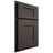 Shiloh Cabinetry Partial Overlay Lancaster White Oak Rift Cut Creekside Door