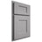 Shiloh Cabinetry Partial Overlay Lancaster White Oak Rift Cut Stratus Door