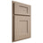 Shiloh Cabinetry Partial Overlay Lancaster White Oak Rift Cut Straw Door