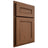 Shiloh Cabinetry Partial Overlay Landes Alder Plain Cut Cola Door