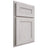 Shiloh Cabinetry Partial Overlay Landes Alder Plain Cut Cotton Door