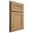 Shiloh Cabinetry Partial Overlay Landes Alder Plain Cut Natural Door
