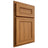 Shiloh Cabinetry Partial Overlay Landes Hickory Plain Cut Medium Door
