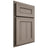 Shiloh Cabinetry Partial Overlay Landes Hickory Plain Cut Sterling Door
