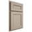 Shiloh Cabinetry Partial Overlay Landes Maple Plain Cut Pebble Door